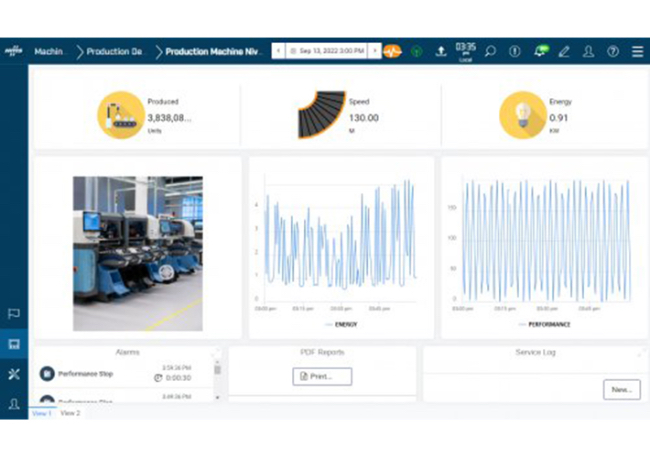 Foto HMS Networks lanza Ewon Talk2M Visualization, que permite a los fabricantes de máquinas detectar fácilmente los problemas de las máquinas y mejorar la eficiencia general de los equipos.